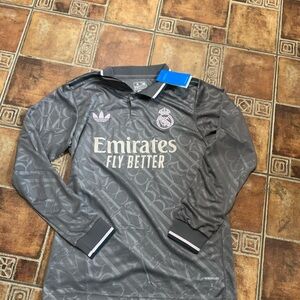 Adidas Real Madrid 2024/25 third Kit Long Sleeve Jersey size M